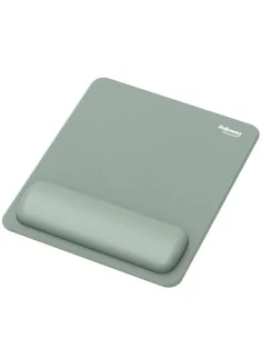 Fellowes Breyta Mouse Mat Wrist Rest Mouse Pad Wrist Support with Antibacterial Protection Ergonomic Mouse Mat Sage