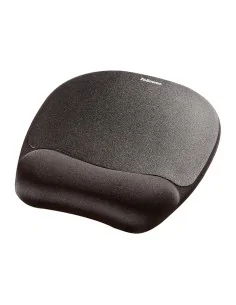 Fellowes Mouse Mat Wrist Support Memory Foam Mouse Pad Ergonomic Mouse Mat Black