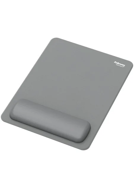 Fellowes Breyta XL Mouse Mat Wrist Rest XL Mouse Pad Wrist Support with Antibacterial Protection Ergonomic Mouse Mat Grey