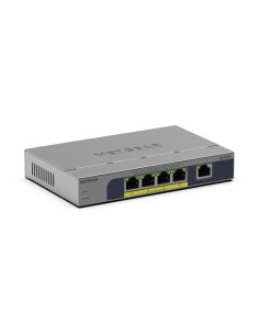 NETGEAR GS105P Unmanaged Gigabit Ethernet (10/100/1000) Power over Ethernet (PoE) Desktop/Wall-Mounting Grey