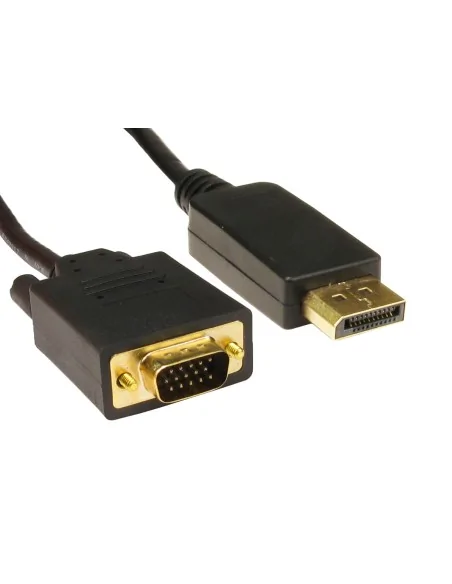 Cables Direct HDHDPORT-VGA-2M video cable adapter VGA (D-Sub) DisplayPort Black