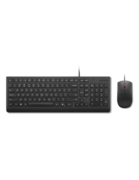 Lenovo KB MICE_BO Essencial WR KBMS GB A1 keyboard Mouse included Universal USB UK English Black