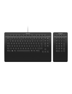 3Dconnexion Pro with Numpad keyboard Office USB + RF Wireless + Bluetooth QWERTY English Black