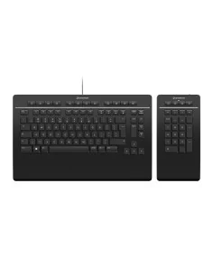 3Dconnexion Pro with Numpad keyboard Office USB + RF Wireless + Bluetooth QWERTY English Black