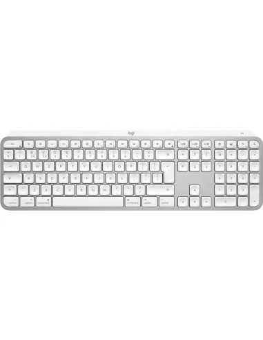 Logitech MX Keys S for Mac keyboard Office RF Wireless + Bluetooth QWERTY UK English Aluminium, White
