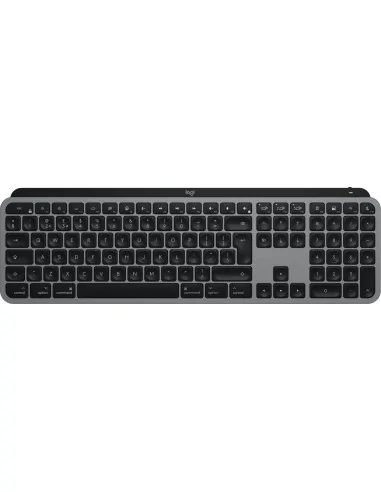 Logitech MX Keys S for Mac keyboard Office RF Wireless + Bluetooth QWERTY UK English Aluminium, Black