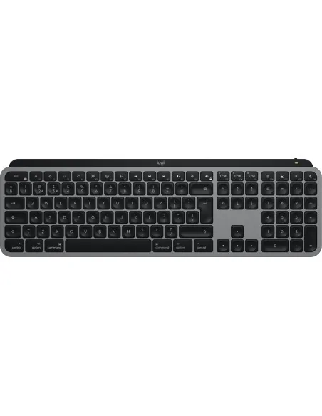 Logitech MX Keys S for Mac keyboard Office RF Wireless + Bluetooth QWERTY UK English Aluminium, Black