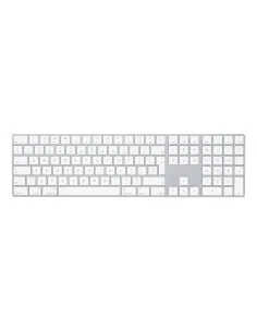 Apple Magic w/ Numeric Keypad keyboard Universal Bluetooth QWERTY English Silver, White