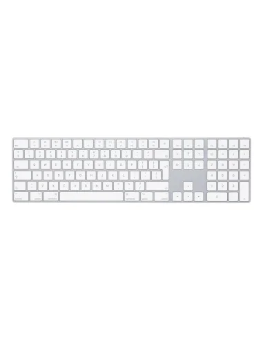 Apple Magic w/ Numeric Keypad keyboard Universal Bluetooth QWERTY English Silver, White