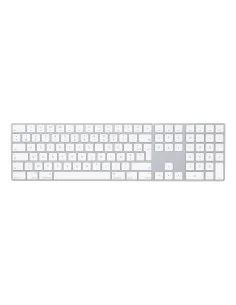 Apple Magic w/ Numeric Keypad keyboard Universal Bluetooth AZERTY French Silver, White