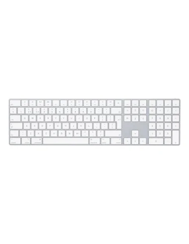 Apple Magic w/ Numeric Keypad keyboard Universal Bluetooth QWERTY UK English Silver, White