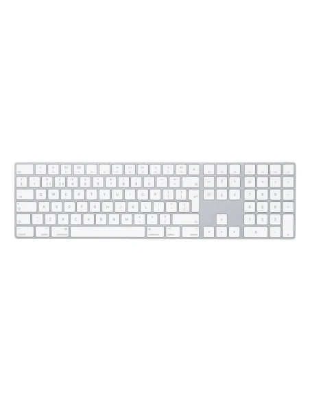 Apple Magic w/ Numeric Keypad keyboard Universal Bluetooth QWERTY UK English Silver, White