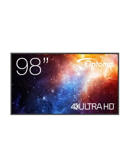 Optoma N3981K Digital signage flat panel 2.49 m (98") LED Wi-Fi 500 cd/m² 4K Ultra HD Black Android 11 24/7