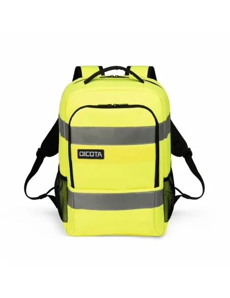 DICOTA P20471-17 backpack Rucksack Black, Grey, Yellow Recycled polyethylene terephthalate (rPET)