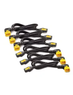 APC Power Cord Kit (6 ea), Locking, C13 TO C14 (90 Degree), 0.6m