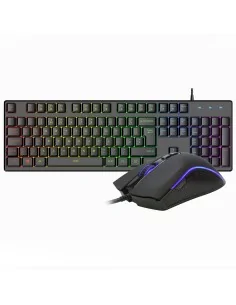VIDA REBEL 2IN1 BLACK USB DESK KIT keyboard Mouse included Gaming QWERTY UK English