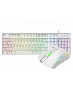 VIDA REBEL 2IN1 WHITE USB DESK KIT keyboard Mouse included Gaming QWERTY UK English