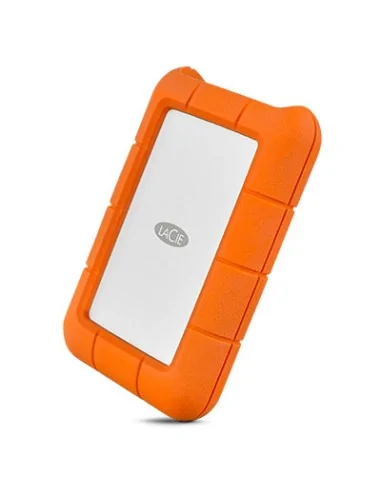 LaCie Rugged USB-C external hard drive 2 TB Orange, Silver