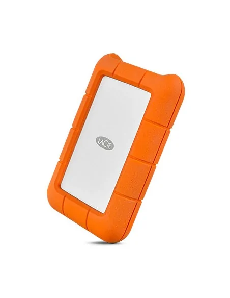 LaCie Rugged USB-C external hard drive 2 TB Orange, Silver