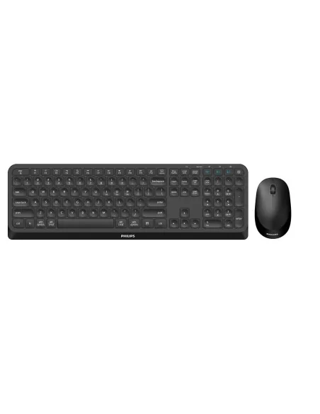 Philips 4000 series SPT6407B/40 keyboard Mouse included Universal RF Wireless + Bluetooth QWERTY English Black