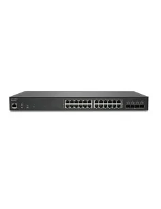 SonicWall SWS14-24FPOE Managed L2 Gigabit Ethernet (10/100/1000) Power over Ethernet (PoE) 1U Black