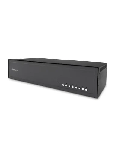 StarTech.com Secure 8-Port Dual-Monitor KVM Switch, DisplayPort, 4K 30Hz, NIAP 4.0 Desktop KVM, Metal Housing, Made in the USA