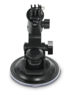 Hama Suction Cup Holder for Action Cams, Universal, Car Tripod, 3D, ⌀ 90 mm