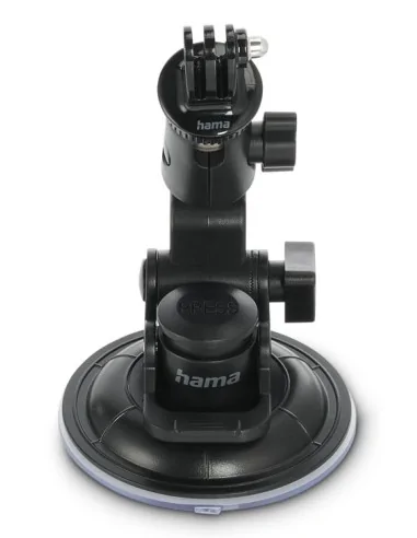 Hama Suction Cup Holder for Action Cams, Universal, Car Tripod, 3D, ⌀ 90 mm