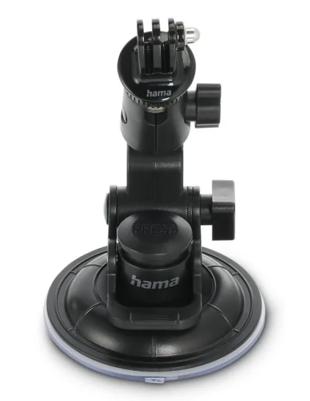 Hama Suction Cup Holder for Action Cams, Universal, Car Tripod, 3D, ⌀ 90 mm