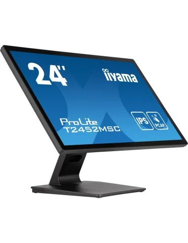 iiyama ProLite T2452MSC-B1AG computer monitor 60.5 cm (23.8") 1920 x 1080 pixels Full HD LED Touchscreen Black