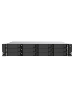 QNAP TS-1273AU-RP-8G NAS/storage server Rack (2U) Ryzen Embedded V1500B 8 GB DDR4 0 TB QNAP QTS Aluminium, Black