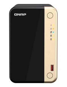 QNAP TS-264 NAS Tower Intel® Celeron® N5095 8 GB 0 TB QNAP QTS Black, Gold