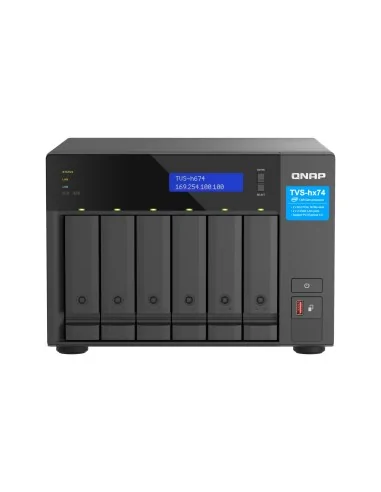 QNAP TVS-H674 NAS Tower Intel® Core™ i5 i5-12400 32 GB DDR4 0 TB QuTS hero Black