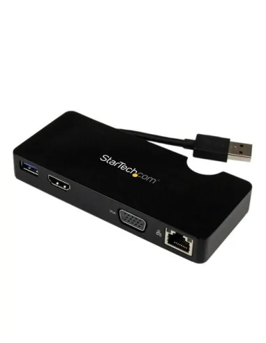 StarTech.com Travel Docking Station for Laptops - HDMI or VGA - USB 3.0