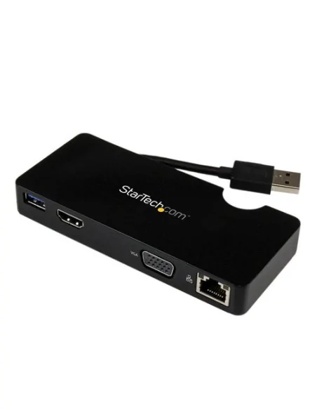 StarTech.com Travel Docking Station for Laptops - HDMI or VGA - USB 3.0