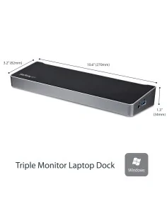 StarTech.com Triple-Monitor USB 3.0 Docking Station - 1x HDMI - 2x DisplayPort