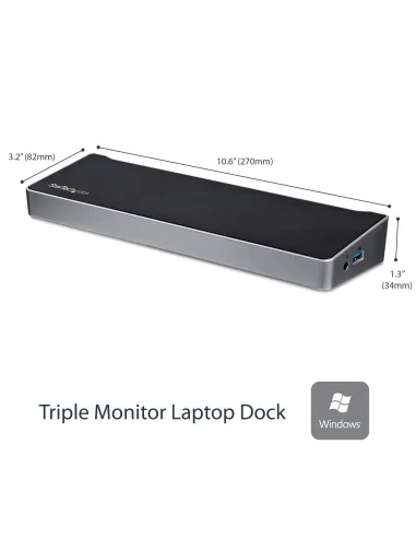 StarTech.com Triple-Monitor USB 3.0 Docking Station - 1x HDMI - 2x DisplayPort