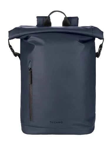 Tucano ROLLO Laptop 15.6", MacBook Pro 16" Backpack case rolltop closure Blue