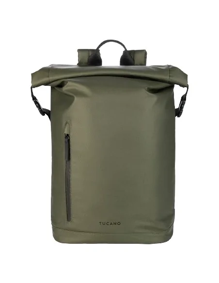 Tucano ROLLO Laptop 15.6", MacBook Pro 16" Backpack case rolltop closure Military green