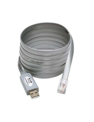 Tripp Lite U209-006-RJ45-X USB-A to RJ45 Serial Rollover Cable (M/M) - Cisco Compatible, 250 Kbps, 6 ft. (1.83 m), Gray