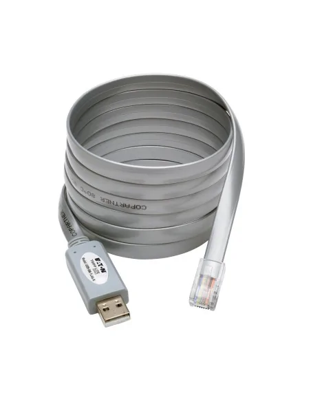 Tripp Lite U209-006-RJ45-X USB-A to RJ45 Serial Rollover Cable (M/M) - Cisco Compatible, 250 Kbps, 6 ft. (1.83 m), Gray