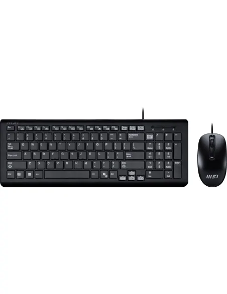 MSI USB Combo Copilot PRO_UK keyboard Mouse included Home/Office QWERTY UK English Black