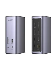 Ugreen USB-C Docking Station 12-in-1 Wired Silver