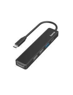 Hama USB-C hub, multi-port, 5 ports, 3x USB-A, USB-C, HDMI