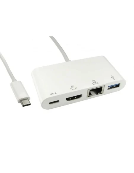 Cables Direct USB3C-HDMI-COMBO USB 3.2 Gen 1 (3.1 Gen 1) Type-C White