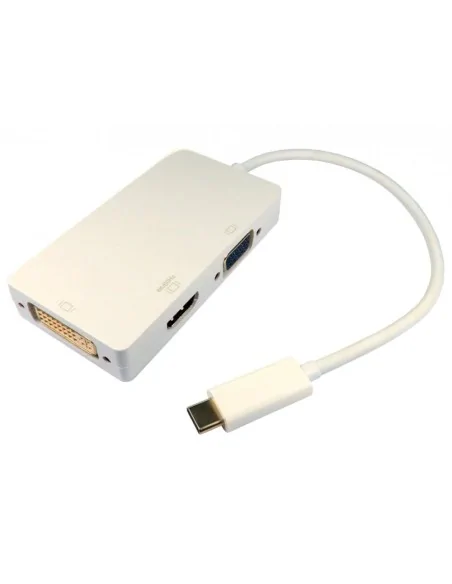 Cables Direct USB3C-HDV024K laptop dock/port replicator White
