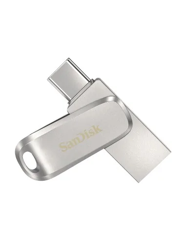 SanDisk Ultra Dual Drive Luxe USB flash drive 128 GB USB Type-A / USB Type-C 3.2 Gen 1 (3.1 Gen 1) Stainless steel
