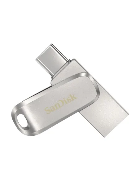SanDisk Ultra Dual Drive Luxe USB flash drive 128 GB USB Type-A / USB Type-C 3.2 Gen 1 (3.1 Gen 1) Stainless steel
