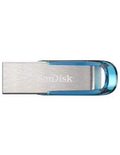 SanDisk Ultra Flair USB flash drive 64 GB USB Type-A 3.2 Gen 1 (3.1 Gen 1) Blue, Silver