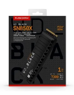 Western Digital Black WD_BLACK™ SN850X NVMe™ SSD POWERED BY SANDISK 1 TB, [With Heatsink]